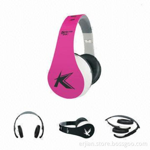 Fashionable Bluetooth Headphones with FM Radio and Micro SD Card Reader, for Teens